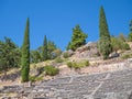 Ancient Delfi excavations in Greece.